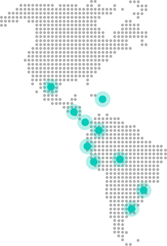 Mapa de clientes de Alephoo